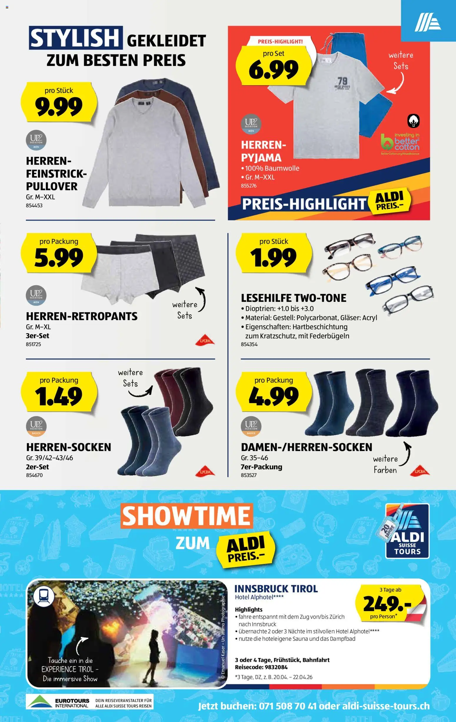 Aldi Aktionen – gültig ab 05.03.2026 | Seite: 12 | Produkte: Pullover, Pyjama