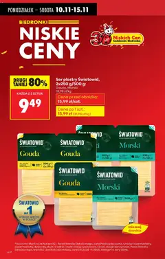 Pogląd oferty "Biedronka gazetka" - ważna od 10.11.2025 | Strona: 6 | Produkty: Sery, Mleko, Ser, Ser gouda