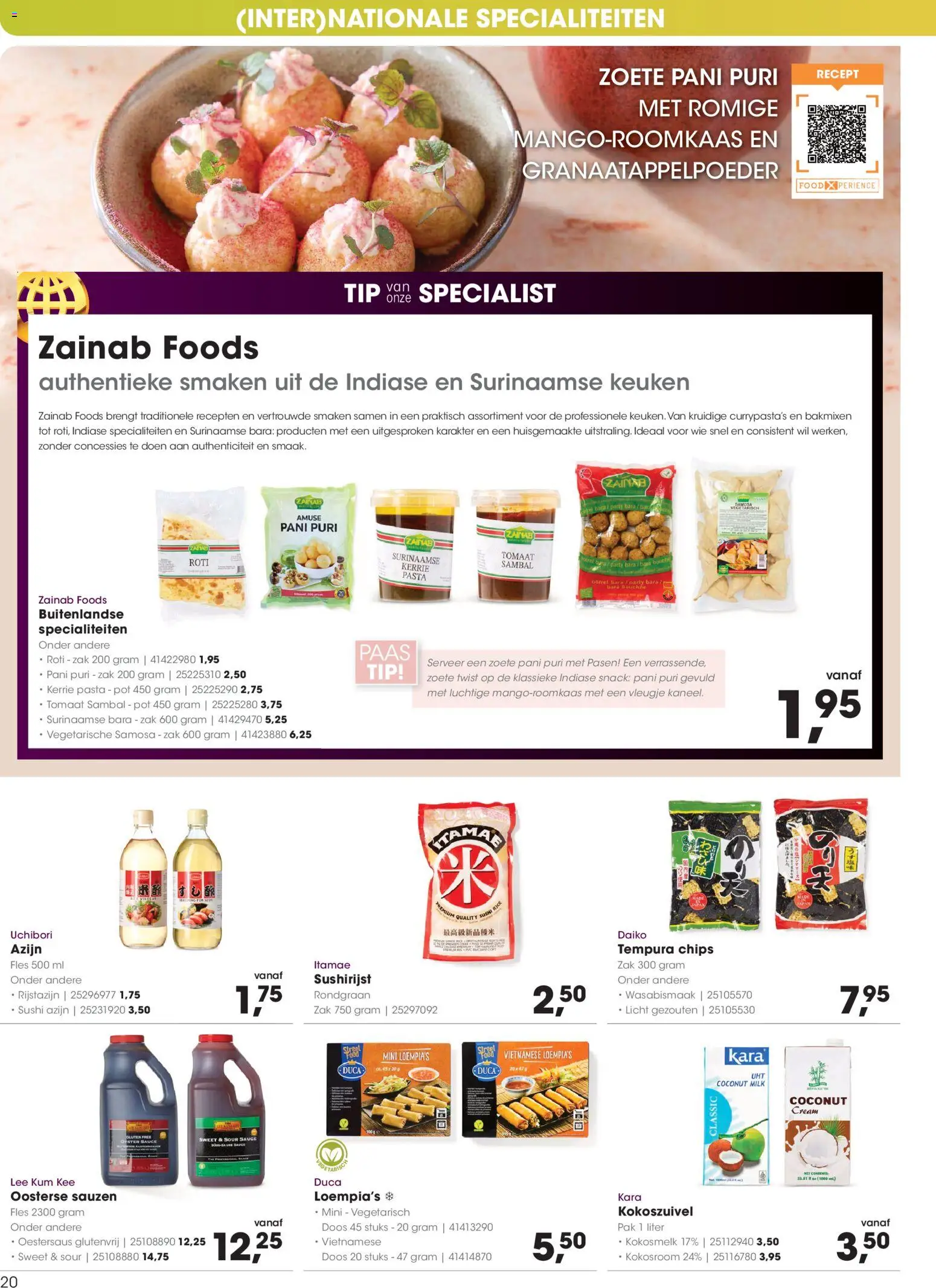 {H1} | Pagina: 20 | Producten: Tomaat, Chips, Sushi, Zak