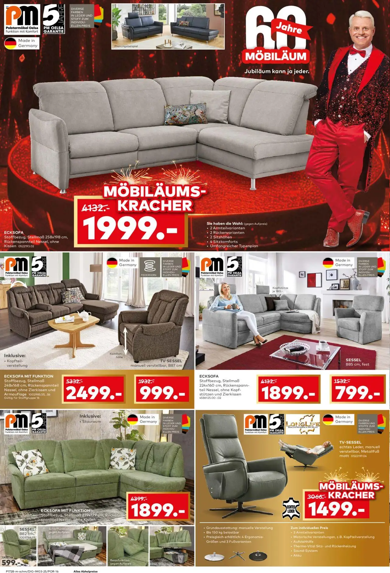 Porta! Prospekt  Görlitz – gültig ab 19.10.2025 | Seite: 2 | Produkte: Ecksofa, Kissen, Sessel, Soundsystem
