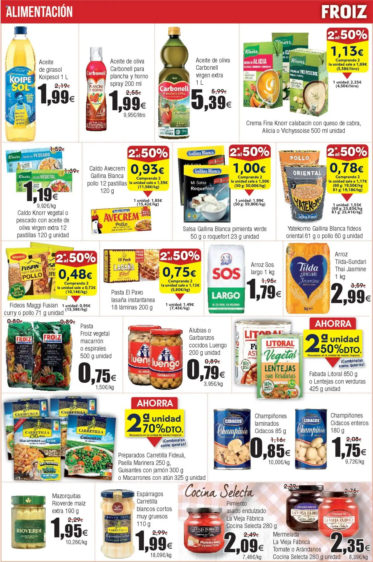 Froiz - Folleto Hiper │ válido desde el 27.05.2025 | Página: 8 | Productos: Aceite, Arroz, Νερό καρύδας, Aceite de oliva