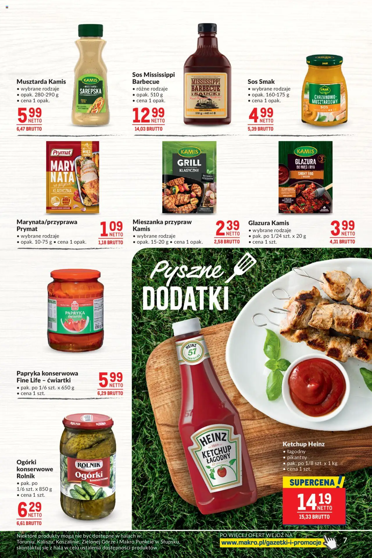 Makro Gazetka - Smakuj chwile z pysznym grillem od 27.05.2025 | Strona: 7 | Produkty: Papryka konserwowa, Grill, Musztarda, Ogórki konserwowe