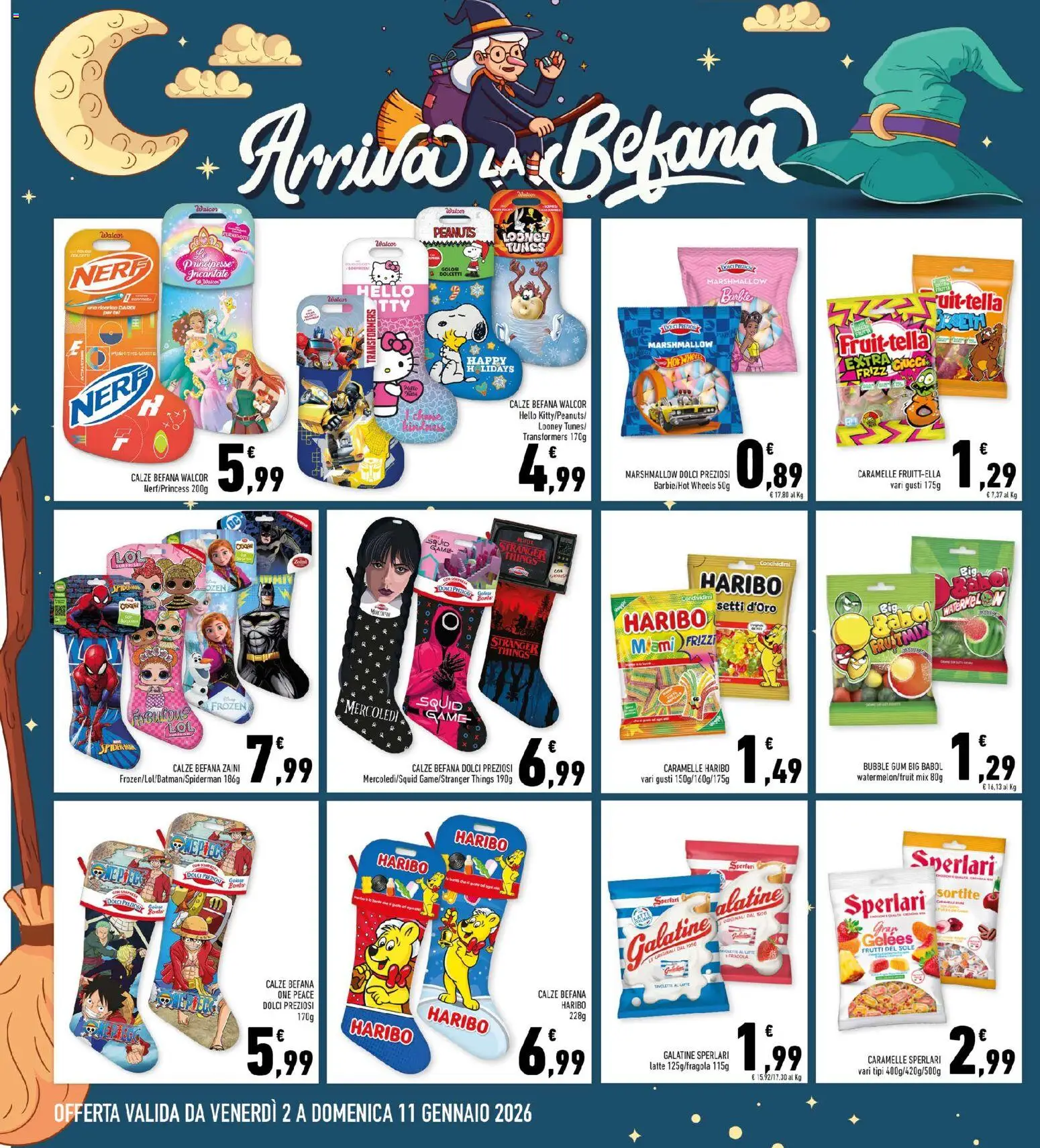 Volantino Conad del 02.01.2026 | Pagina: 12 | Prodotti: Caramelle, Frutta, Latte