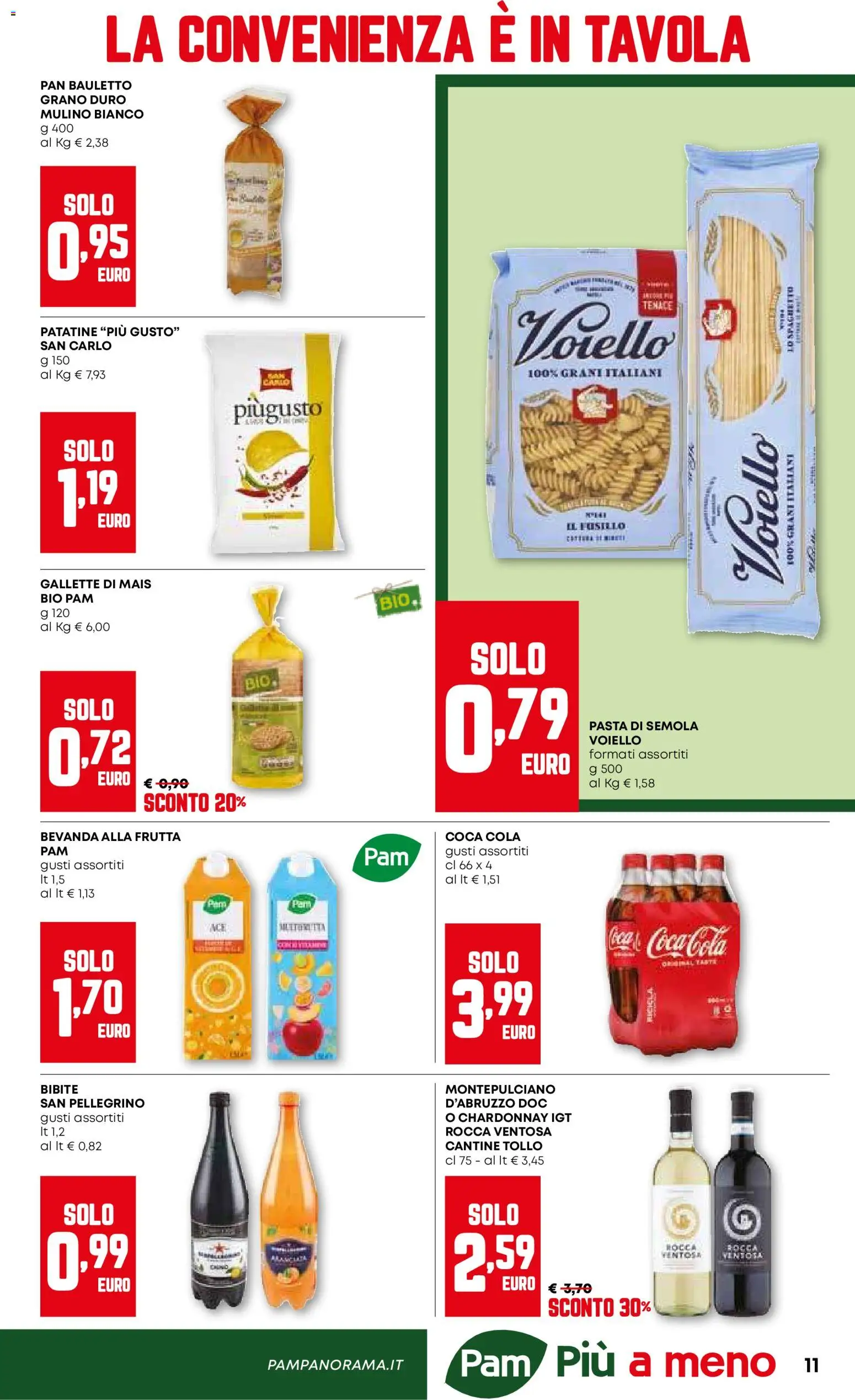 Volantino PAM del 26.02.2026 | Pagina: 11 | Prodotti: Patatine, Frutta, Gallette, Bibite