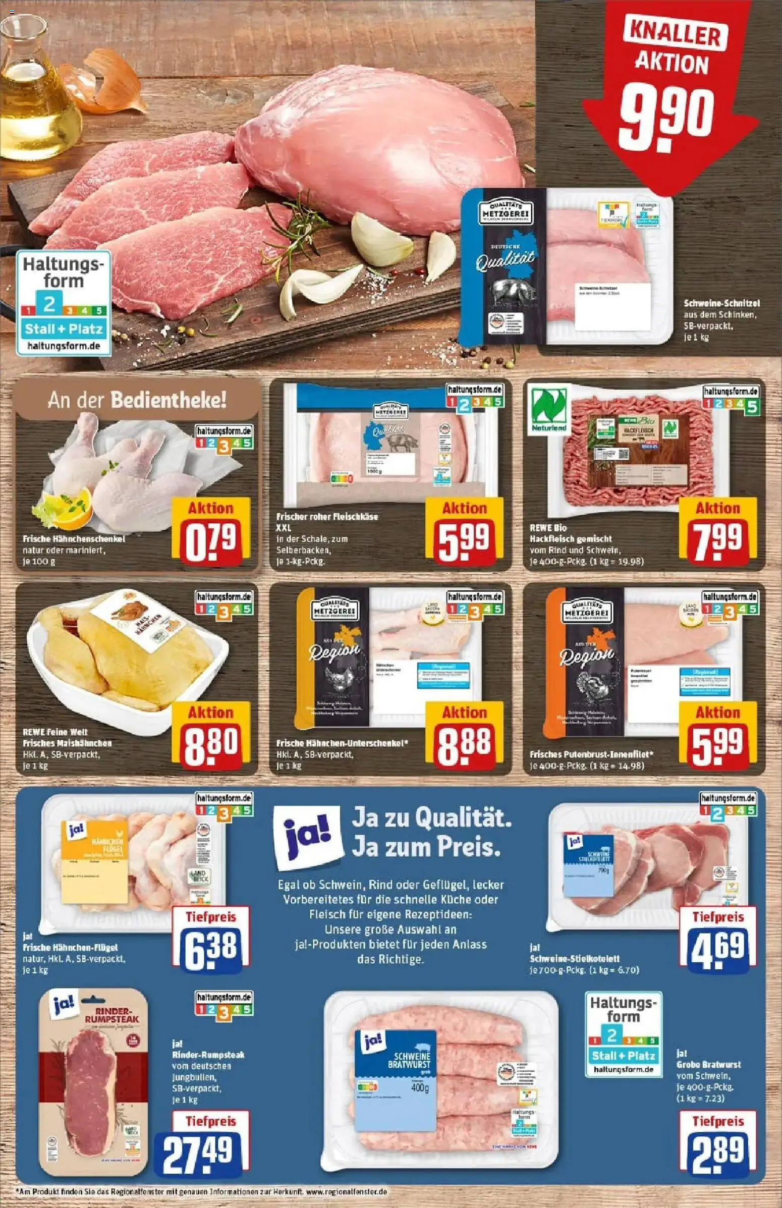 Rewe prospekt Hamburg / Wilhelmsburg	 – gültig ab 11.01.2026 | Seite: 8 | Produkte: Hahnchenschenkel, Küche, Schnitzel, Fleisch