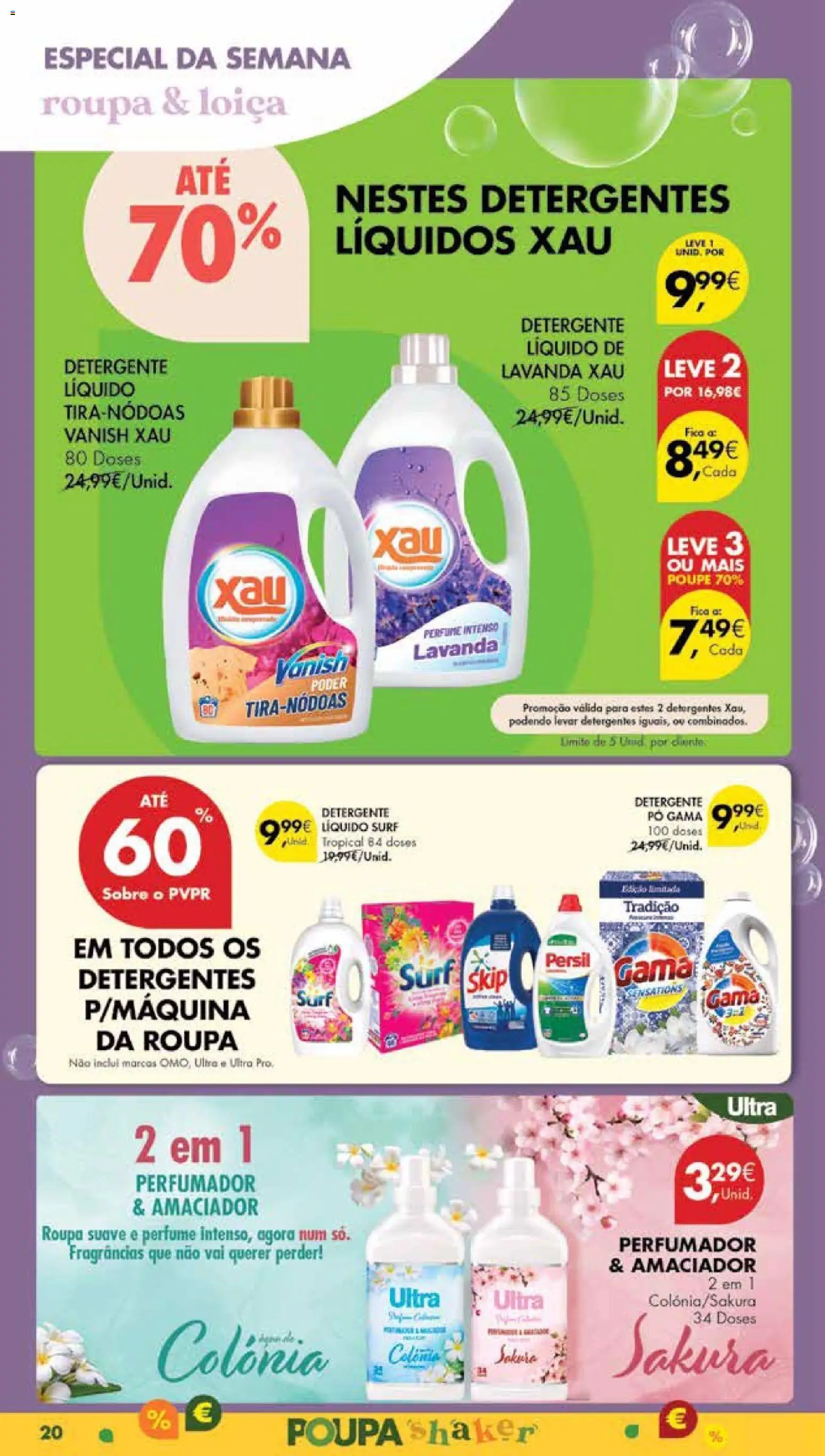 Pingo Doce Poupe Esta Semana Madeira │ válido de 27.01.2026 | Página: 20 | Produtos: Perfume, Pó, Detergente, Persil