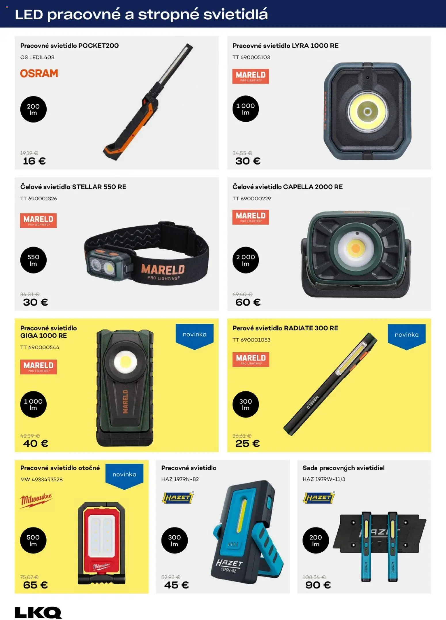 Nové Auto Kelly akcie – leták je platný od 17.11.2025 | Strana: 18 | Produkty: Svietidlá, Svietidlo, Led