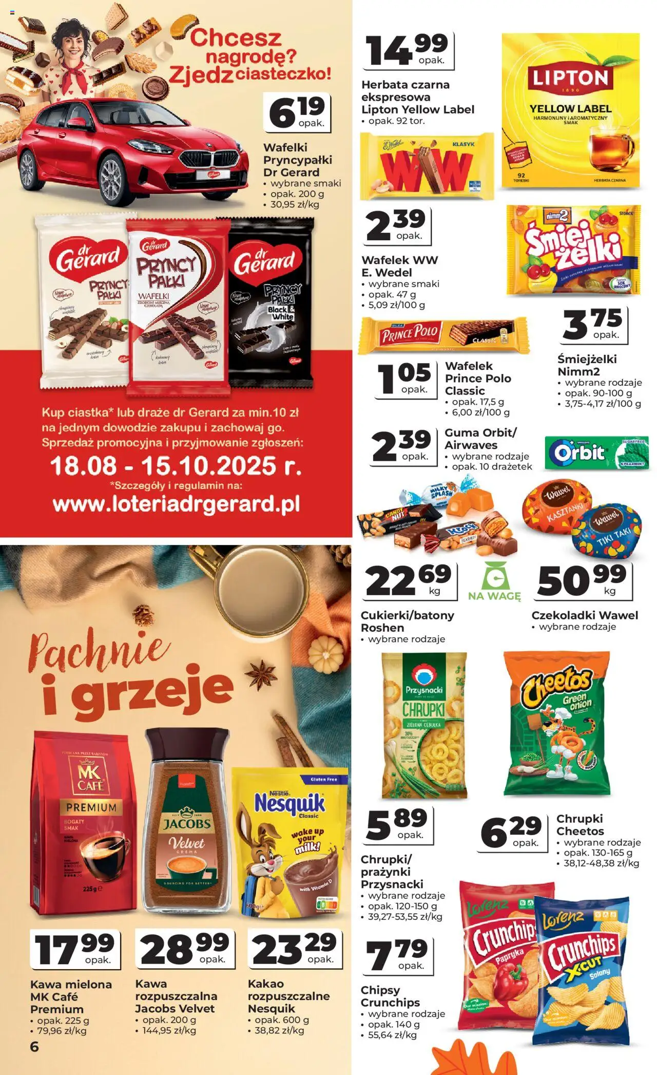 Odido Gazetka od 17.09.2025 | Strona: 6 | Produkty: Czekoladki, Kakao, Papryka, Torebki