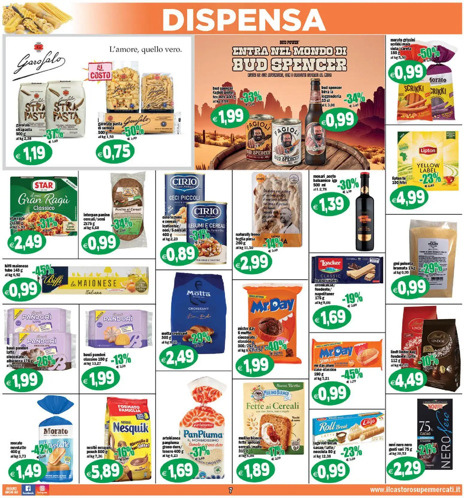 Volantino Il Castoro del 18.11.2025 | Pagina: 7 | Prodotti: Cioccolato, Muffin, Croissant, Farro