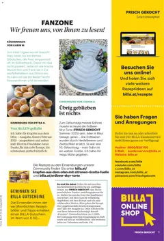 Billa AT - Frisch Gekocht Magazin - amely érvényes a következő dátumtól: 01.11.2025 | Oldal: 5 | Termékek: Ricotta, Só