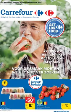 Carrefour - Hypermarkten - Market Act For Food Special - Voorbeeld van een folder van Carrefour, geldig van 17.09.2025