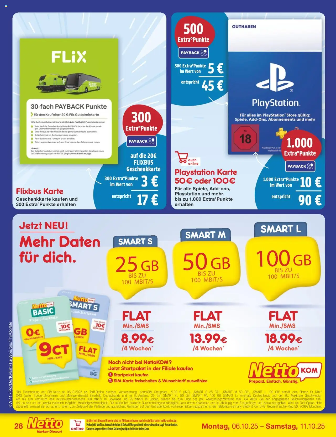 Netto Marken-Discount Prospekt 	 – gültig ab 06.10.2025 | Seite: 34 | Produkte: Playstation, Smartphone