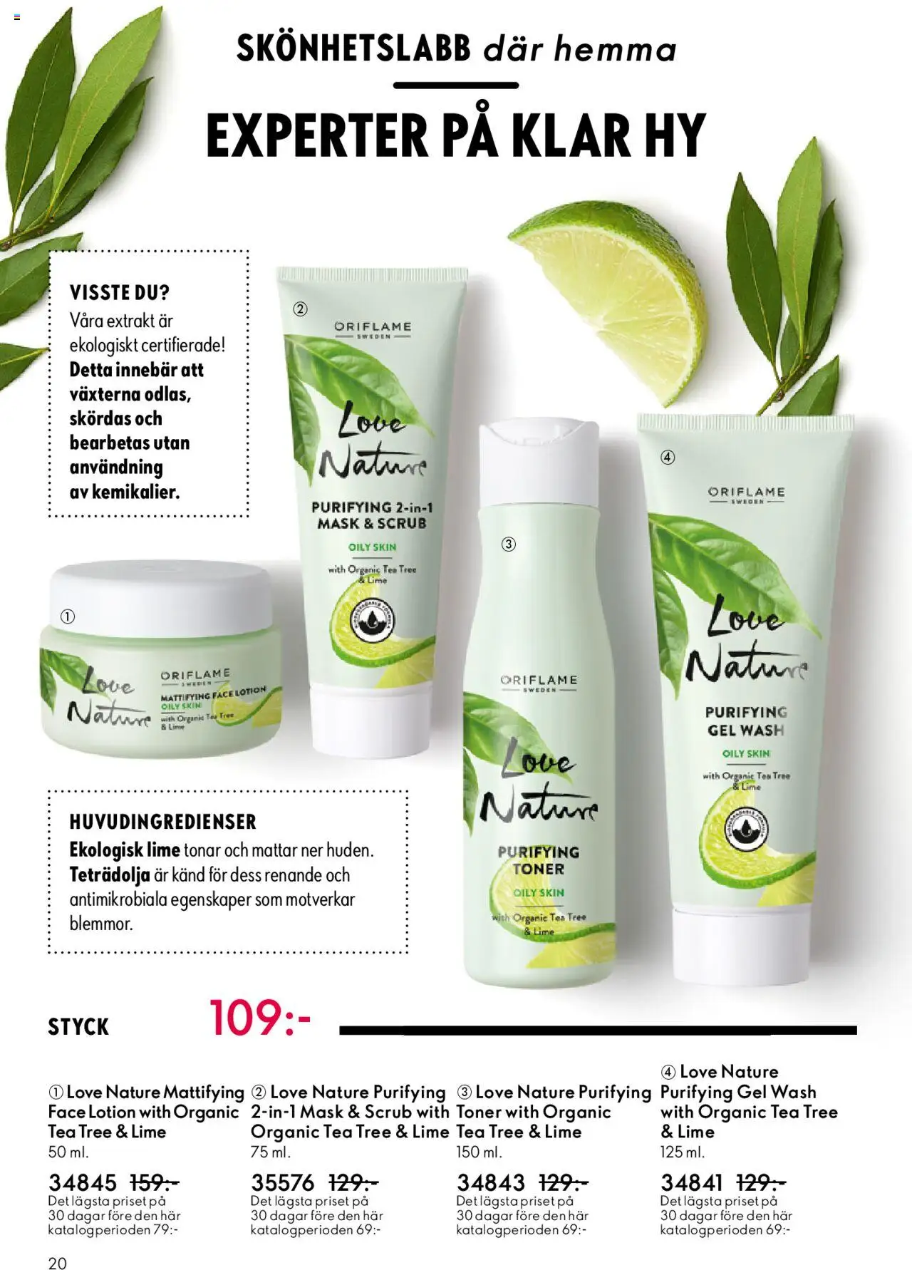 Oriflame reklamblad aktuell från 14.09.2025 | Sida: 20 | Produkter: Mask, Lime