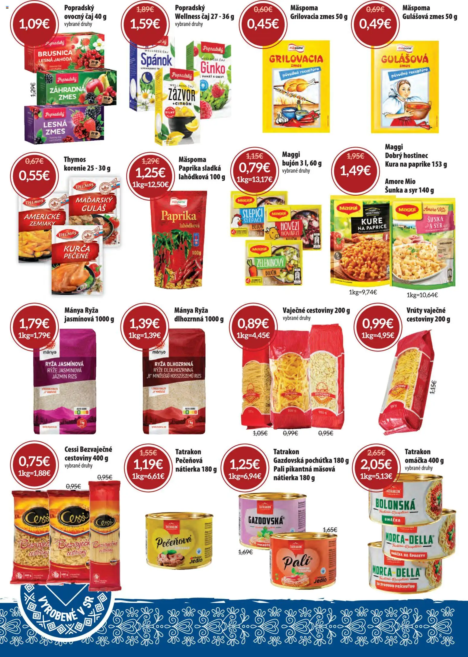 Nové Nitrazdroj akcie – leták je platný od 01.04.2026 | Strana: 8 | Produkty: Paprika, Korenie, Zemiaky, Špagety