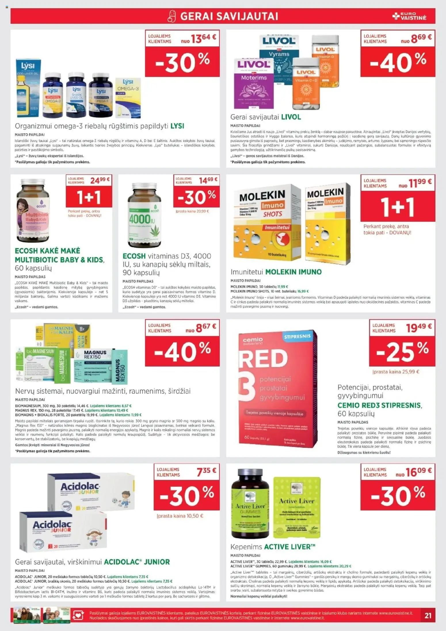 EUROVAISTINĖ akcijos nuo 31.03.2026 | Puslapis: 21 | Prekių: Guminukai