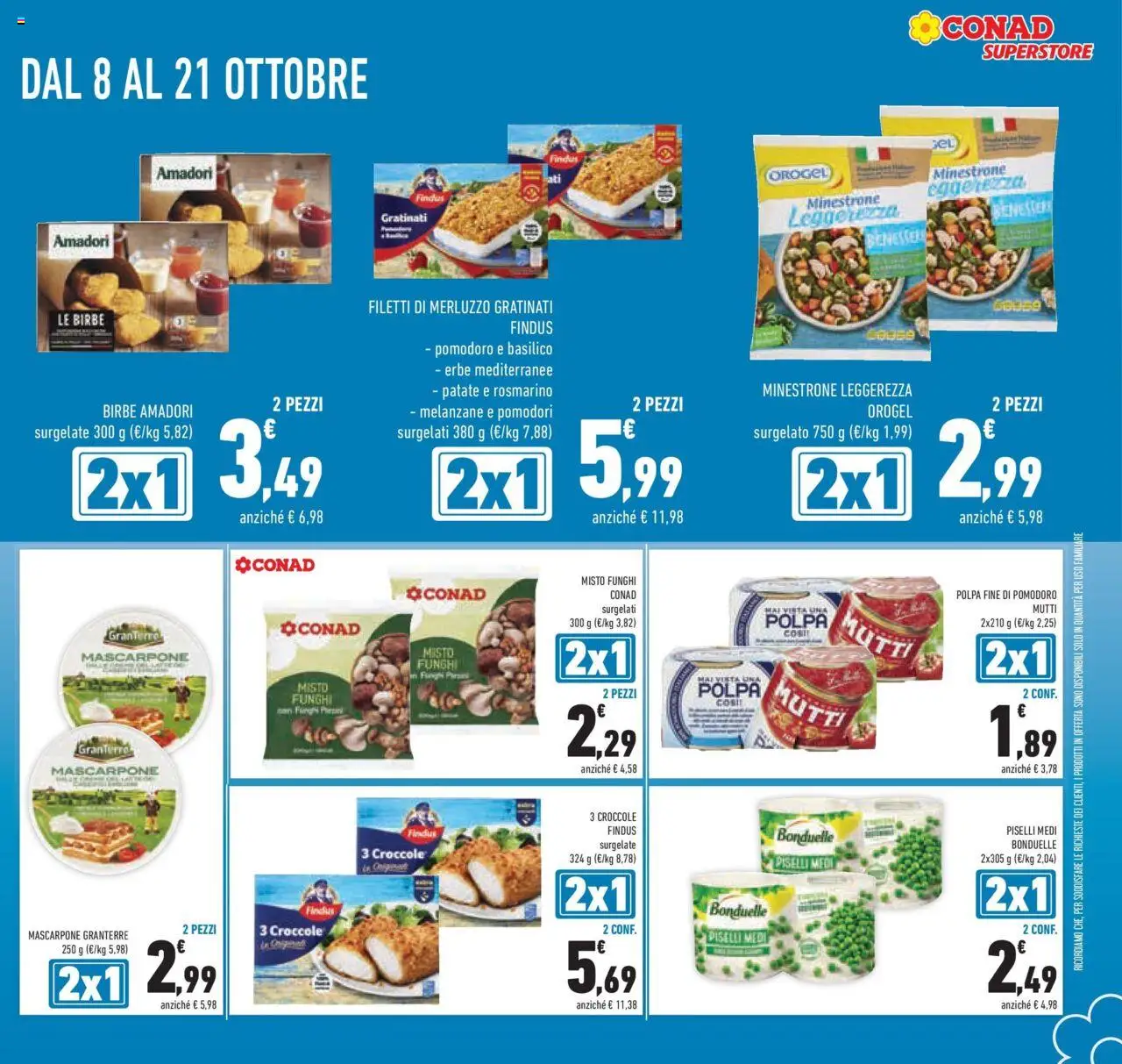 Volantino Conad del 08.10.2025 | Pagina: 13 | Prodotti: Patate, Pomodori, Funghi, Basilico
