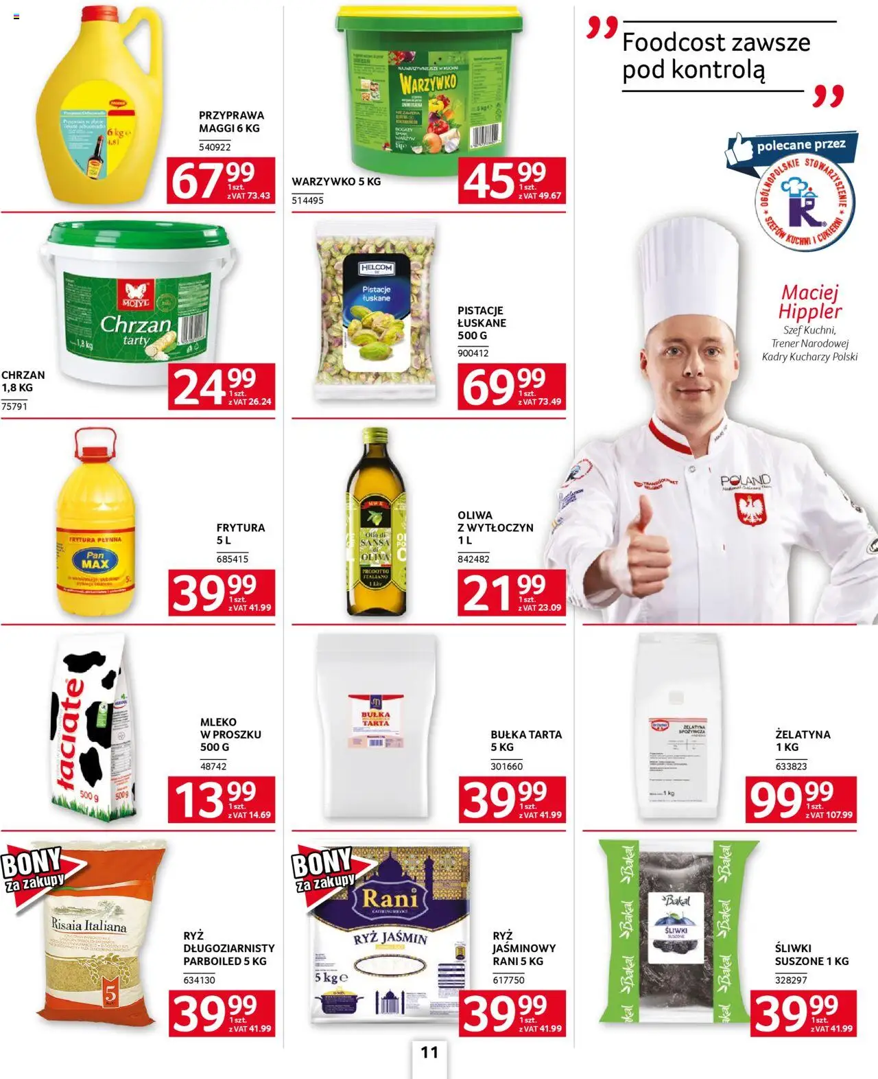 Selgros cash&carry Gazetka - Oferta dla gastronomii od 23.10.2025 | Strona: 11 | Produkty: Bułka tarta, Śliwki, Mleko, Ryż