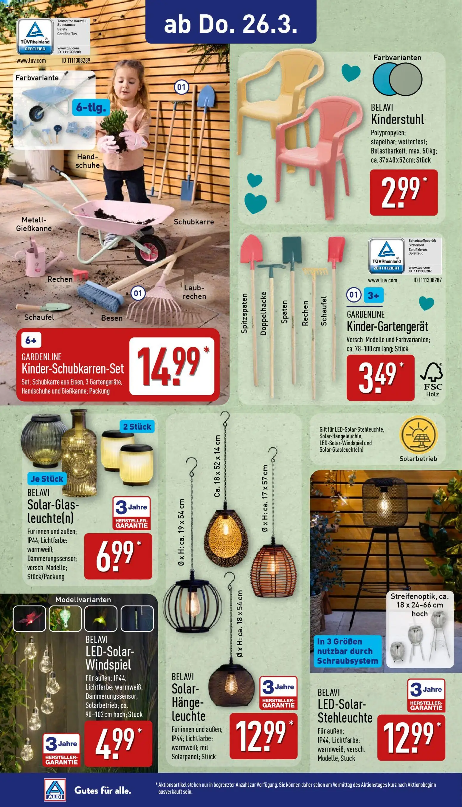 Aldi Ausblick – gültig ab 23.03.2026 | Seite: 9 | Produkte: Belavi, Handschuhe