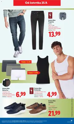 Lidl katalog | vrijedi od 22.09.2025 | Stranica: 55 | Proizvodi: Bokserice, Tenisice, Traperice