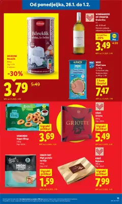 SNACK DAY High protein tortilje, 320 g - Pregled kataloga iz trgovine Lidl, vrijedi od 26.01.2026 | Stranica: 11