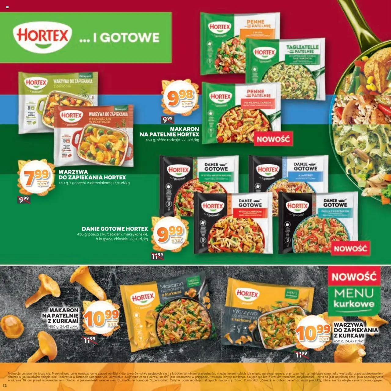 Stokrotka Gazetka - Jesiennie Inspiracje od 16.10.2025 | Strona: 12 | Produkty: Penne, Tagliatelle, Makaron, Warzywa