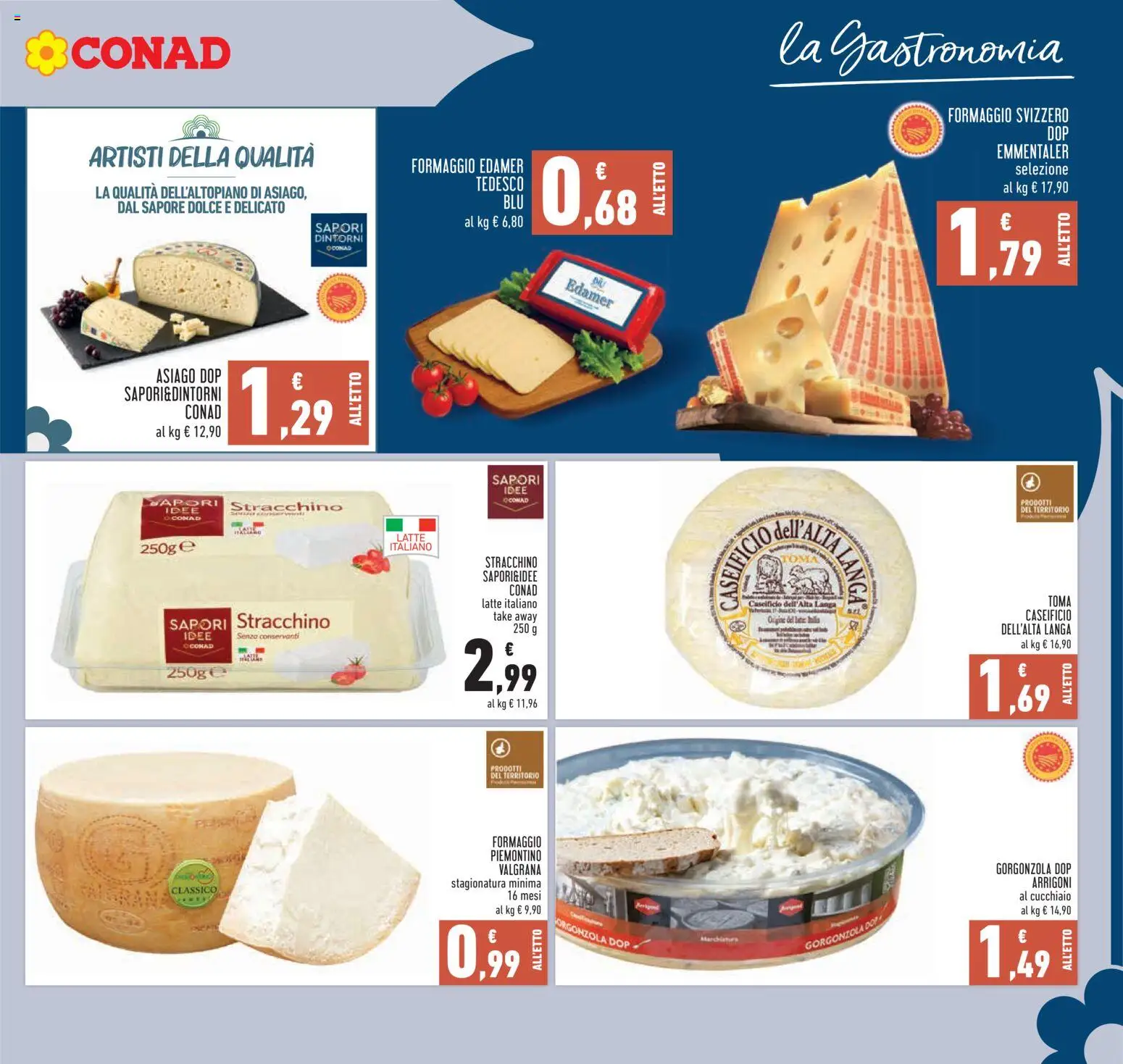 Volantino Conad del 08.04.2026 | Pagina: 11 | Prodotti: Latte, Formaggio, Stracchino, Gorgonzola