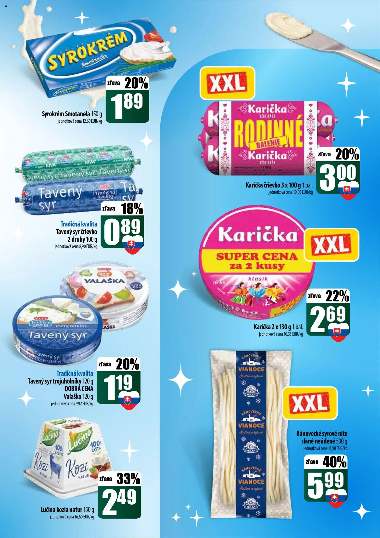 Nové COOP Jednota akcie – leták je platný od 22.12.2025 | Strana: 21 | Produkty: Syr