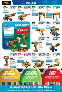 Chamberlain specials catalogue – valid from 20.11.2025 | Page: 6 | Products: Drill, Rotary hammer, Socket, Angle grinder