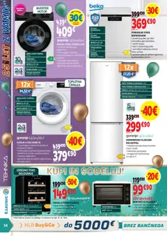 E.leclerc katalog akcije – veljaven od 22.10.2025 | Stran: 34 | Izdelki: Črpalka, Hladilnik, Termostat, Košara