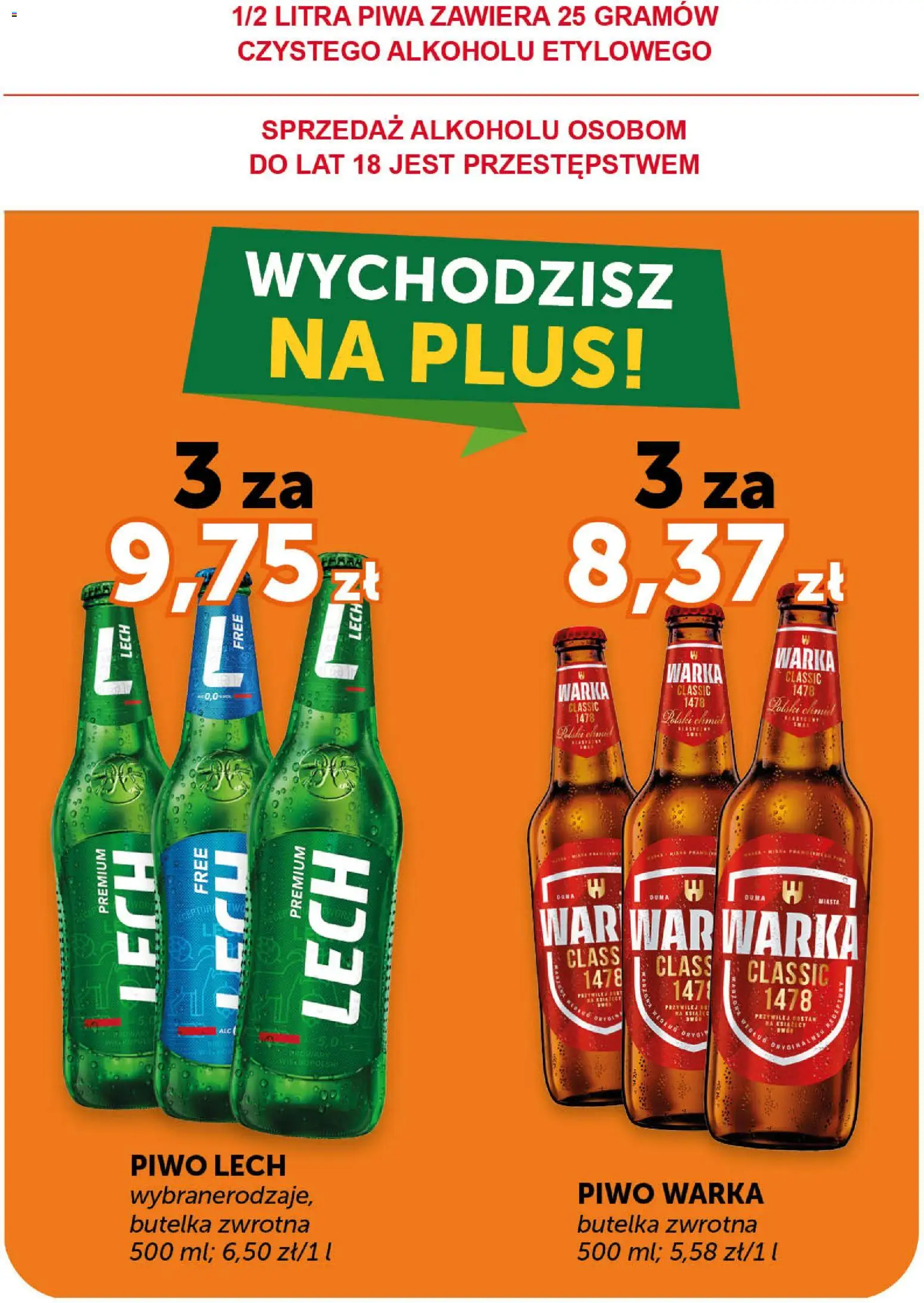 Groszek gazetka - Minimarket od 05.03.2026 | Strona: 9 | Produkty: Warka, Piwo Warka, Piwo