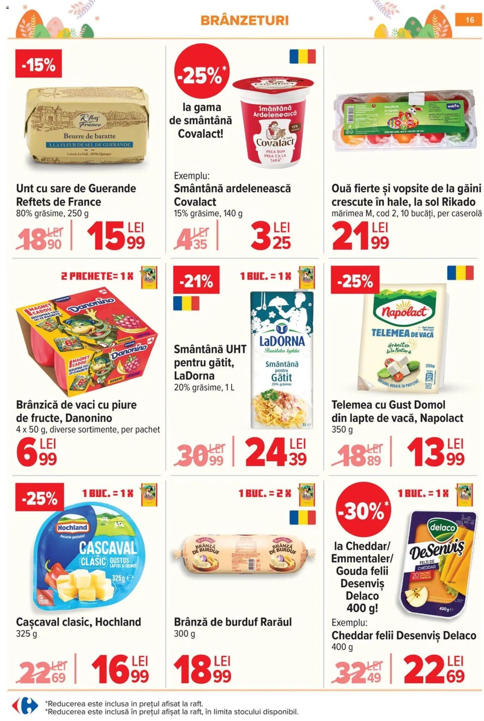 Noul catalog Carrefour – valabil de la 06.04.2026 | Pagină: 22 | Produse: Light Kedi Konservesi, Lapte, Banane, Smântână