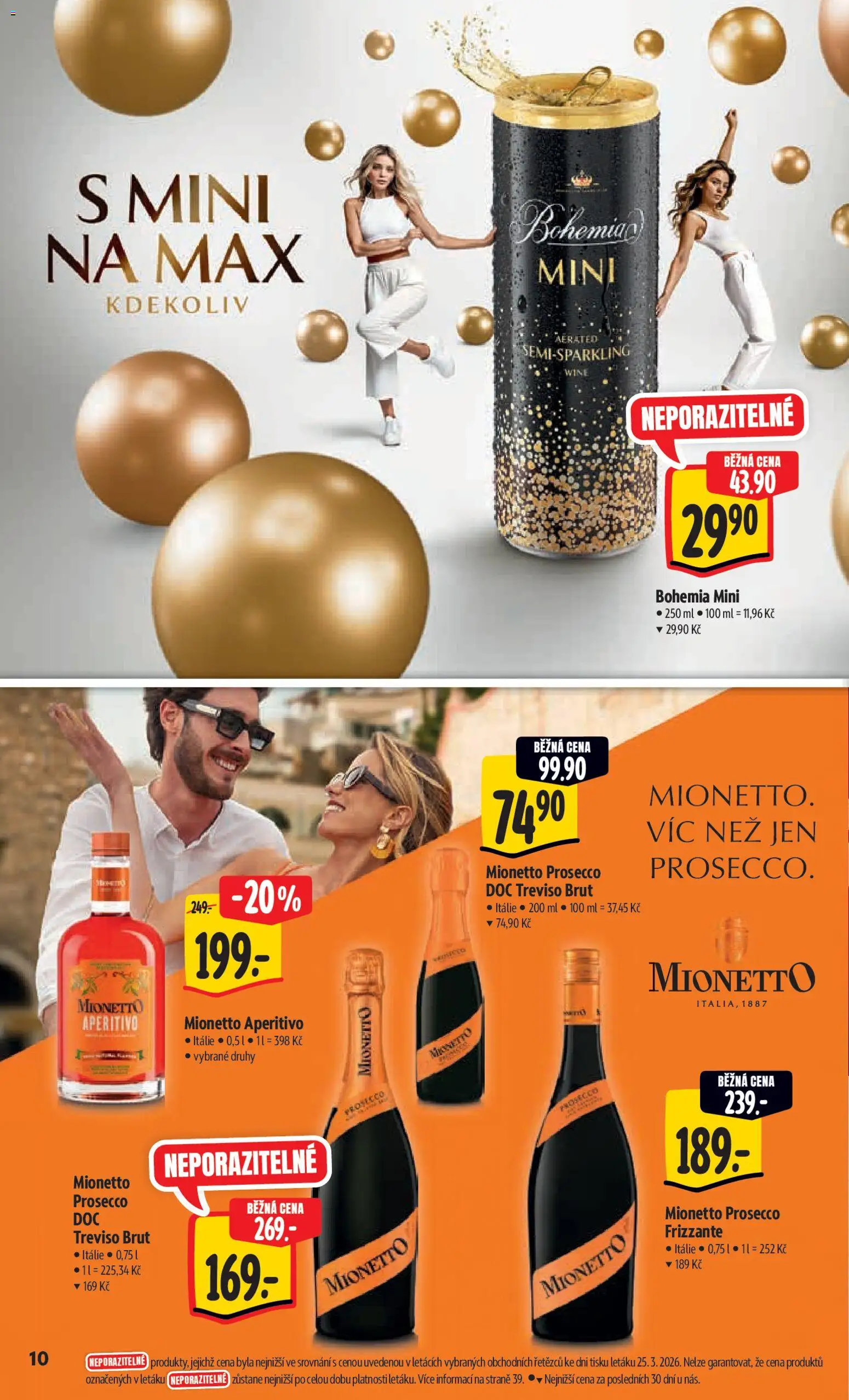 Albert leták - Hypermarket od 01.04.2026 | Strana: 18 | Produkty: Prosecco, Mionetto, Prosecco Treviso, Aperitivo
