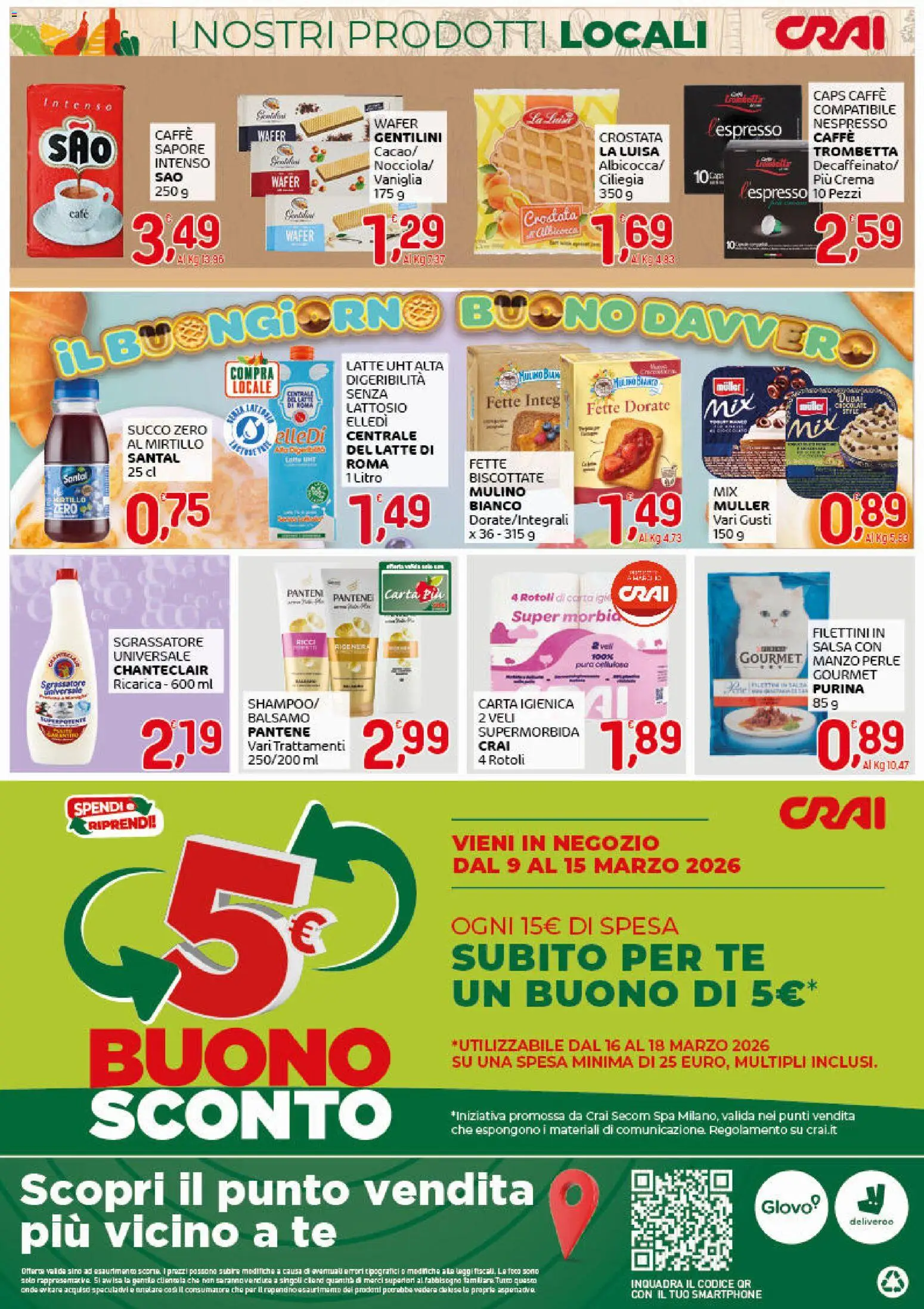 Volantino CRAI del 05.03.2026 | Pagina: 4 | Prodotti: Crema, Caffè, Succo, Sgrassatore