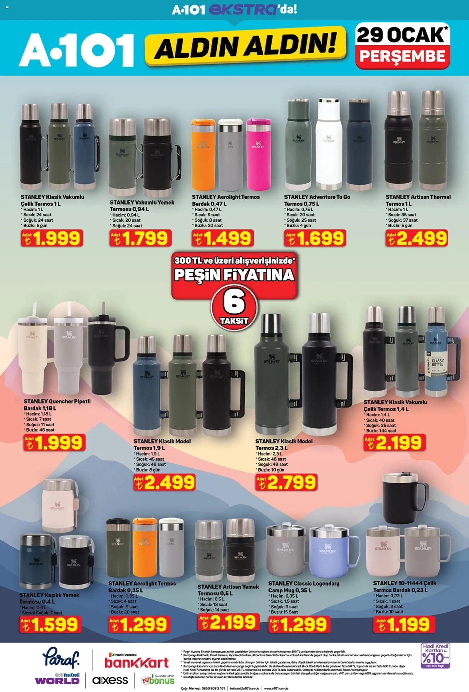 A101 Katalog Aldın Aldın - 29.01.2026 tarihinden itibaren geçerlidir | Sayfa: 25 | Ürünler: Zselatin, Termos, Saat, Ocak