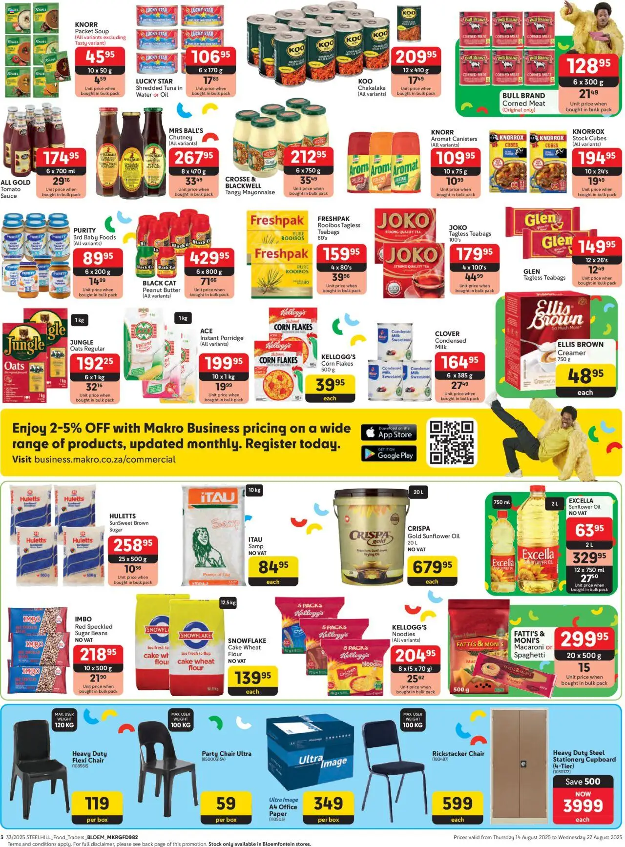 Makro - Bloemfontein - Business │ valid from 14.08.2025 | Page: 3 | Products: Box, Butter, Peanut butter, Aromat