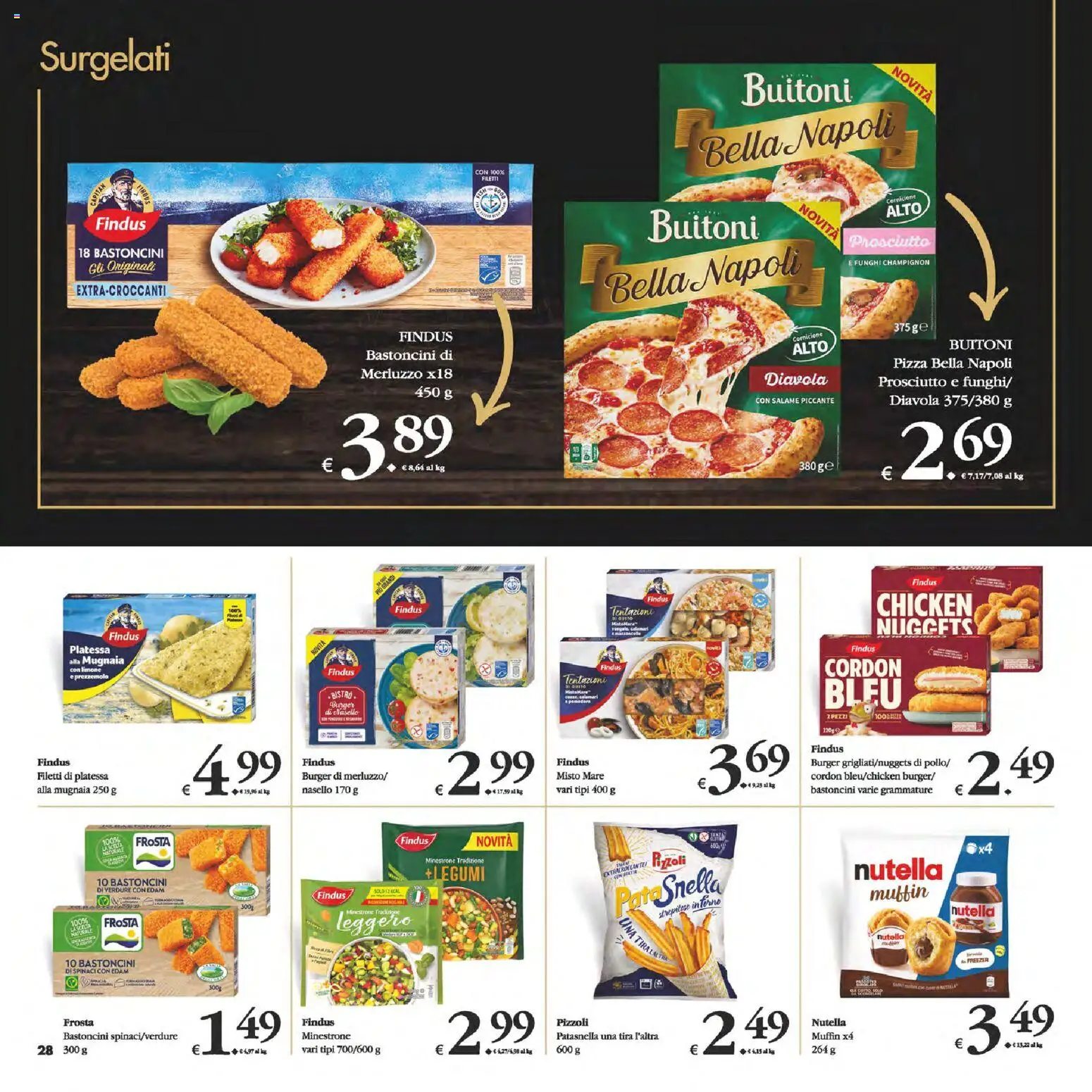 Volantino Decò del 24.02.2026 | Pagina: 28 | Prodotti: Pizza, Merluzzo, Freezer, Nutella