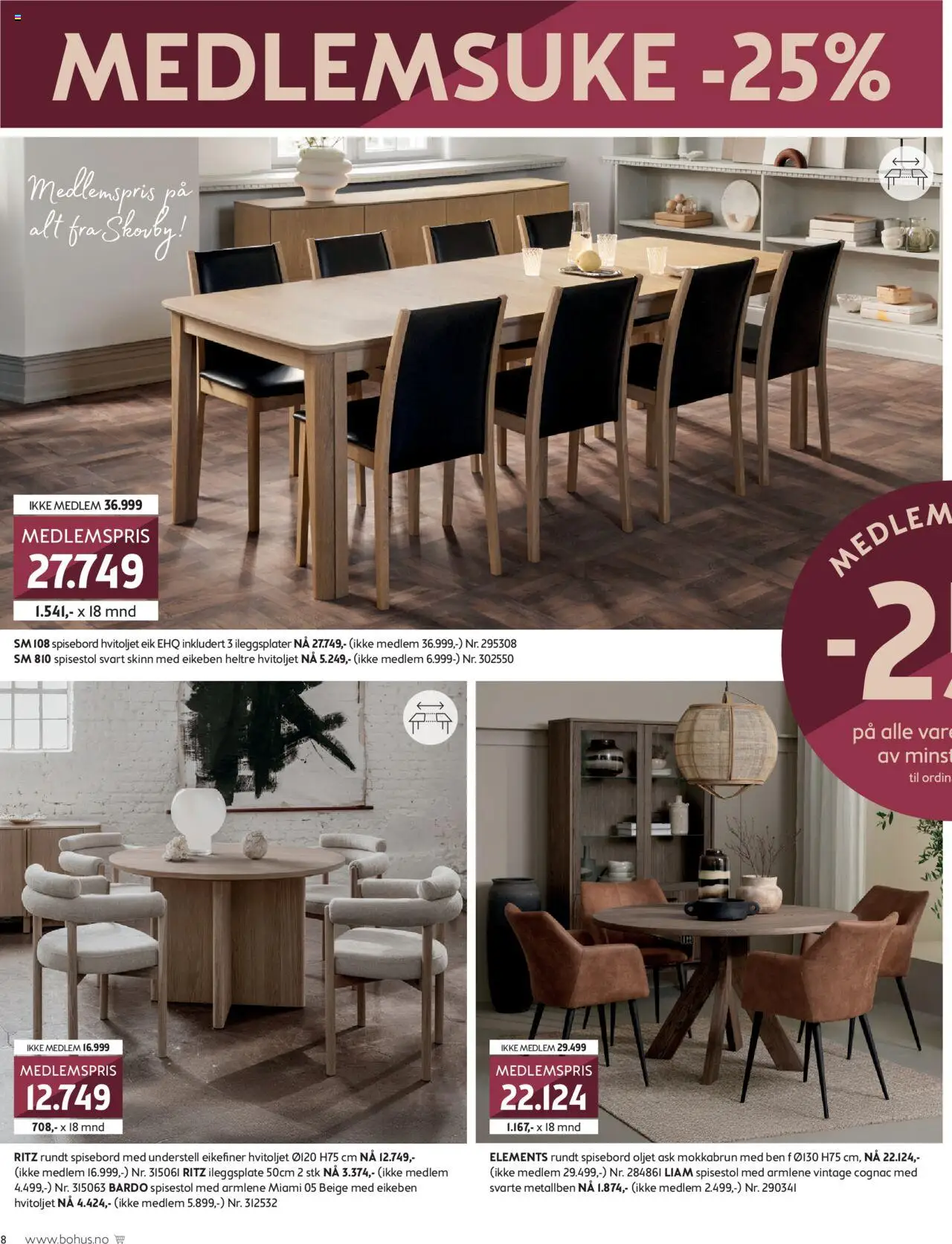 {H1} | Side: 8 | Produkter: Spisebord, Spisestol, Ножницы