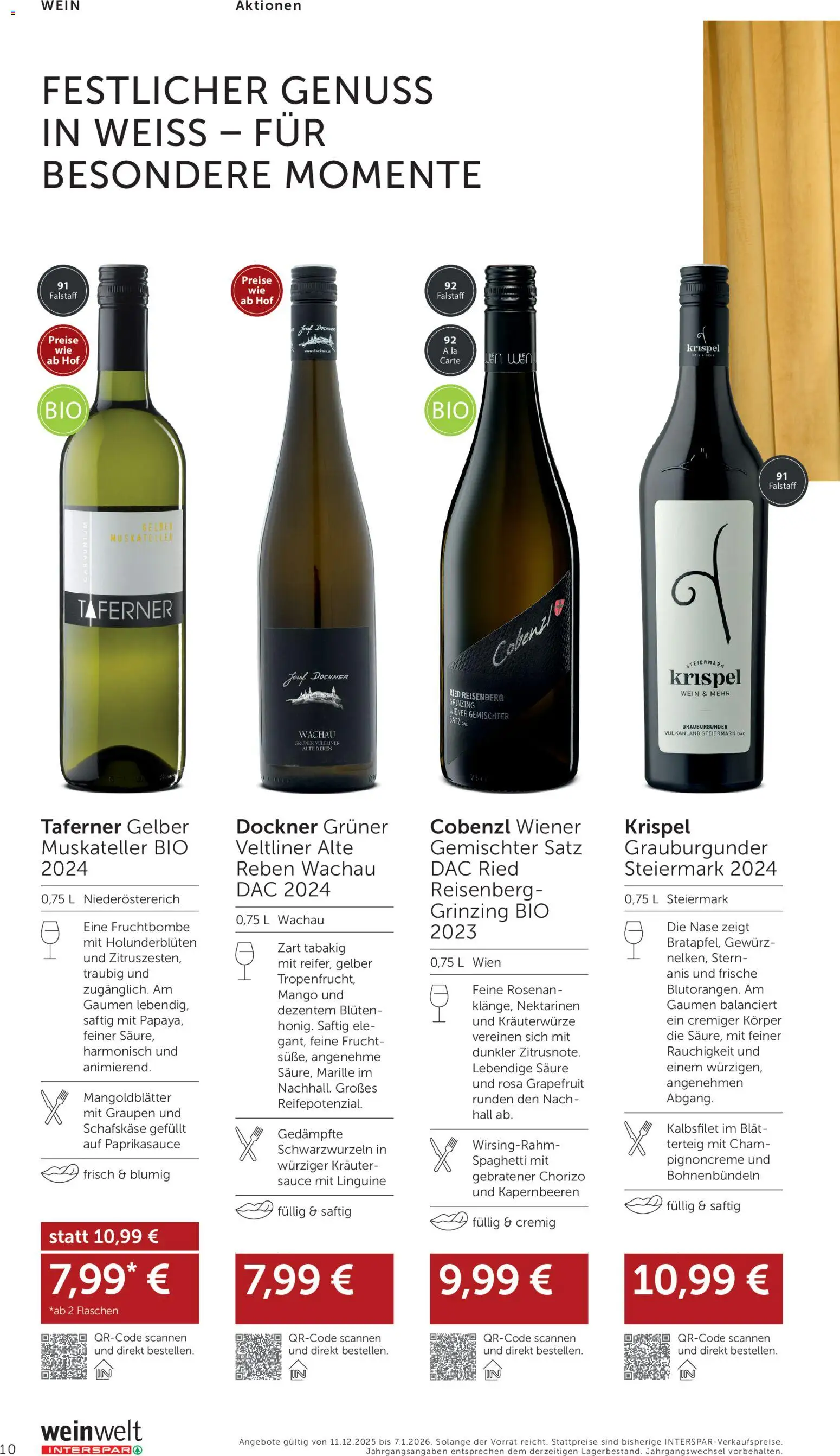 Interspar Wein Welt gültig ab 11.12.2025 | Seite: 10 | Produkte: Grapefruit, Mango, Hajdina liszt, Wein