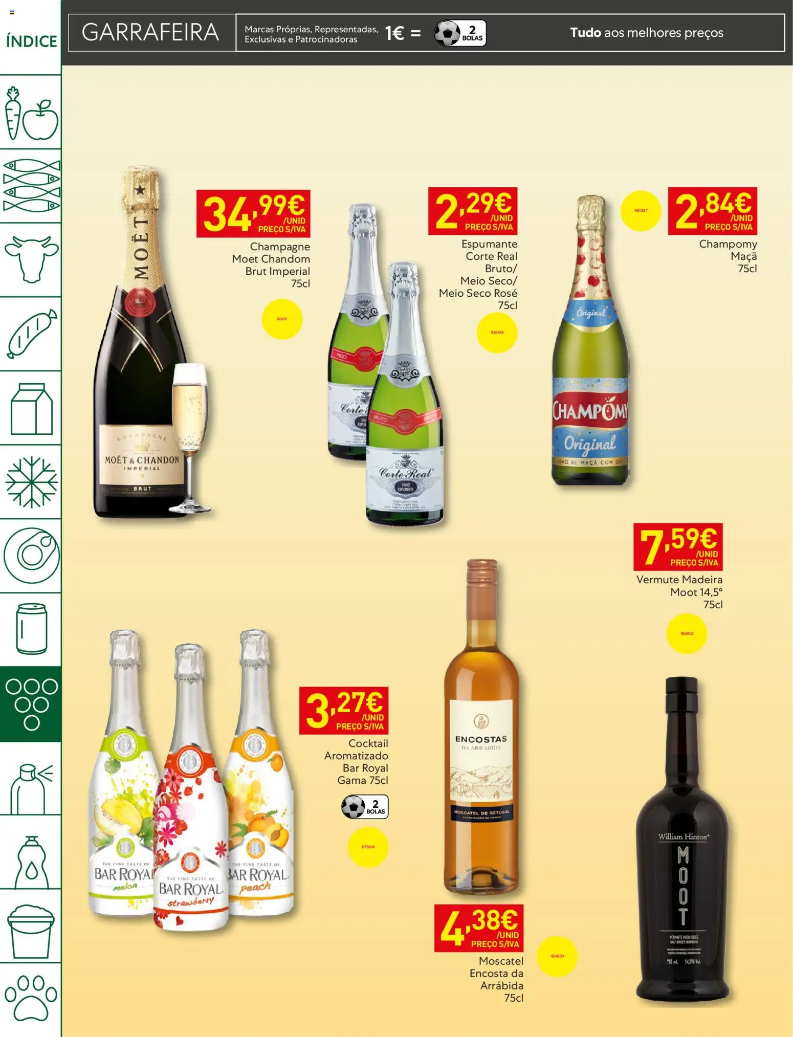 Recheio - Bons Negócios Madeira │ válido de 21.04.2026 | Página: 40 | Produtos: Vermute, Espumante, Champagne, Maça