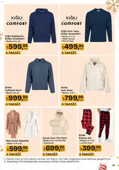 18.12.2025 tarihinden itibaren geçerli olan Migros kataloğu önizlemesi | Sayfa: 174 | Ürünler: Mont, Pijama, Pike