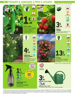 E.Leclerc - Prévisualisation de VAPORISATEUR 700 ML "BEAUX JOURS", En polyéthylène, jet droit ou brumisateur en polypropylène. Coloris au choix. valide à partir de 24.03.2026 | Page: 58 | Produits: Pomme, Laurier Rose, Vaporisateur, Arrosoir