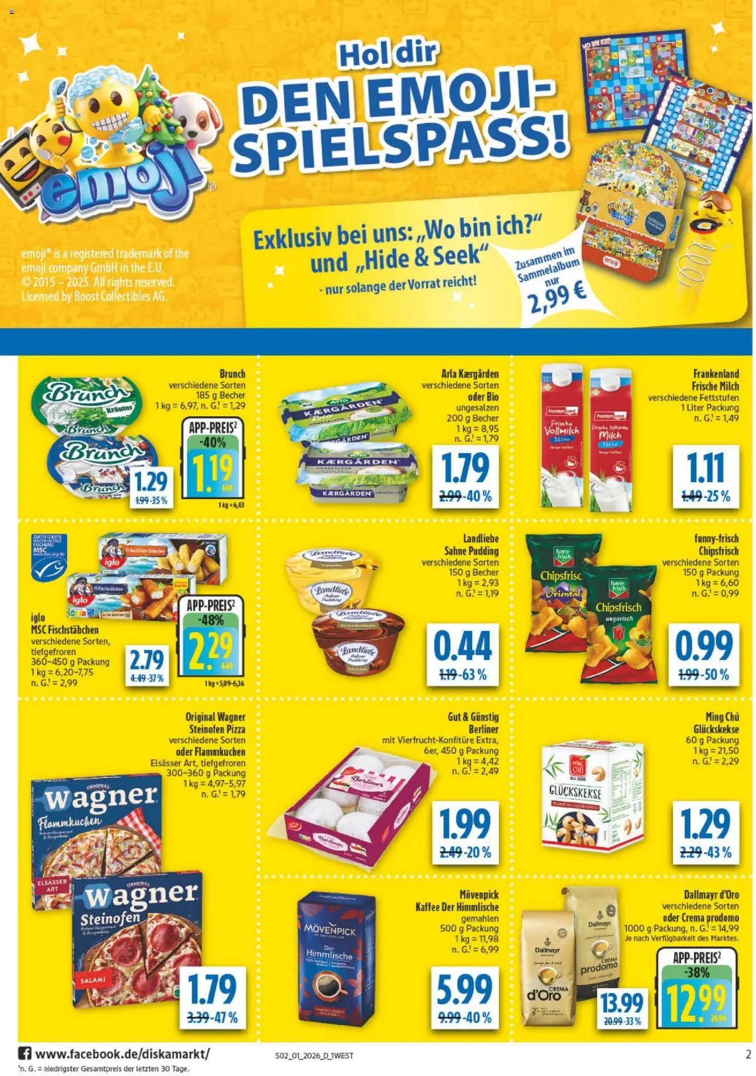 Diska - Diska Angebote Bayern KW01 – gültig ab 29.12.2025 | Seite: 2 | Produkte: Berliner, Iglo, Pudding, Fischstabchen