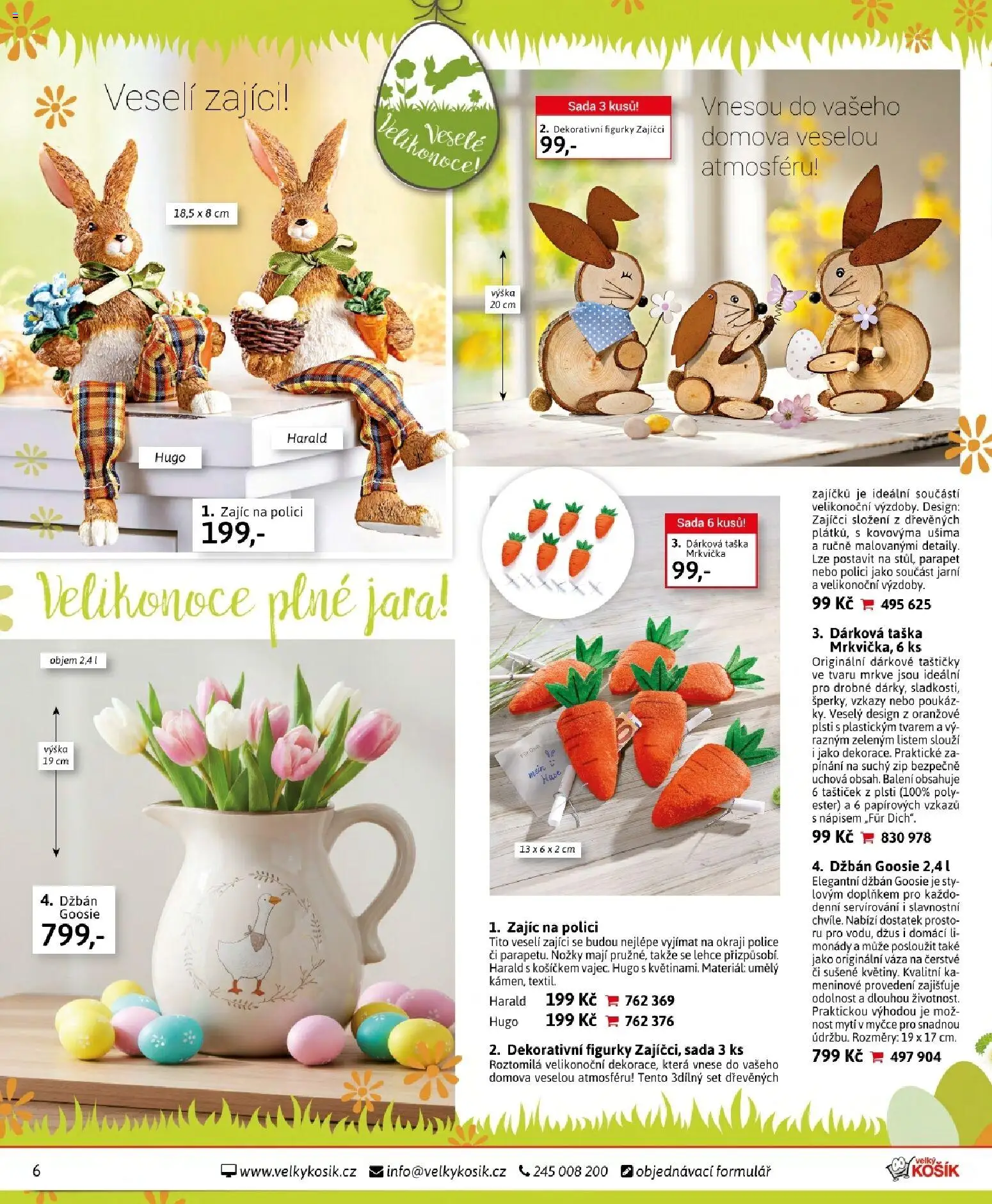 Velký Košík katalog březen 2026 od 01.03.2026 | Strana: 6 | Produkty: Džbán, Košík, Taška, Police