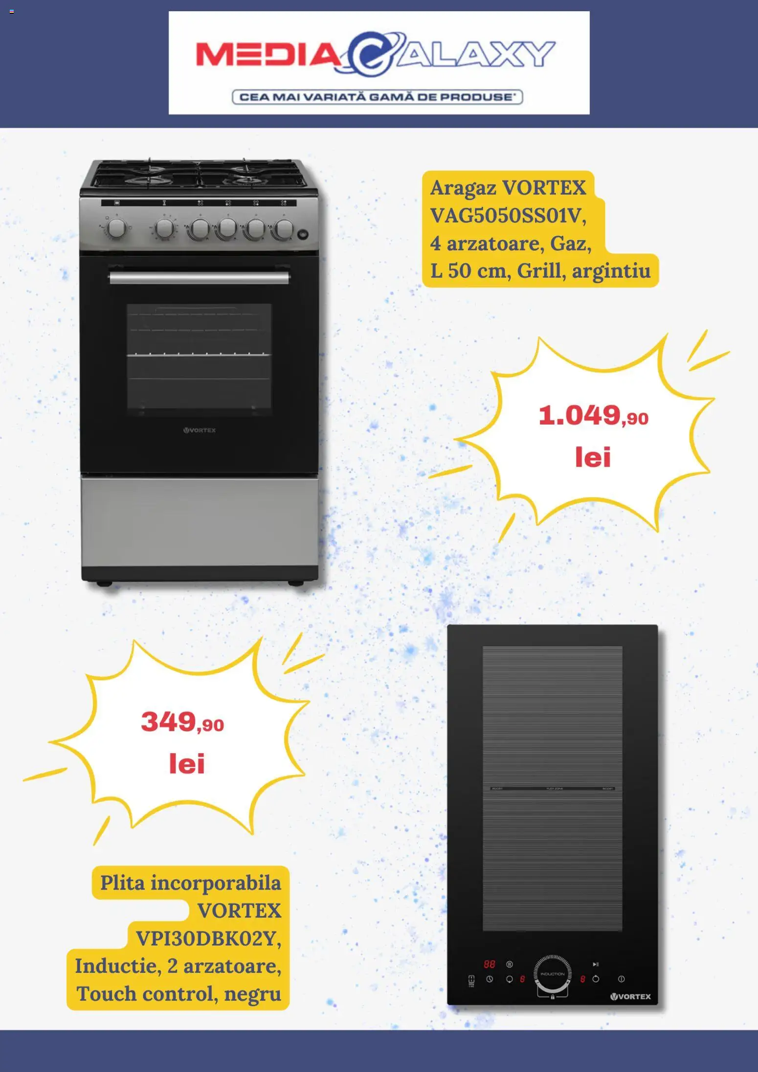 Noul catalog Media Galaxy – valabil de la 08.01.2026 | Pagină: 6 | Produse: Plită, Aragaz