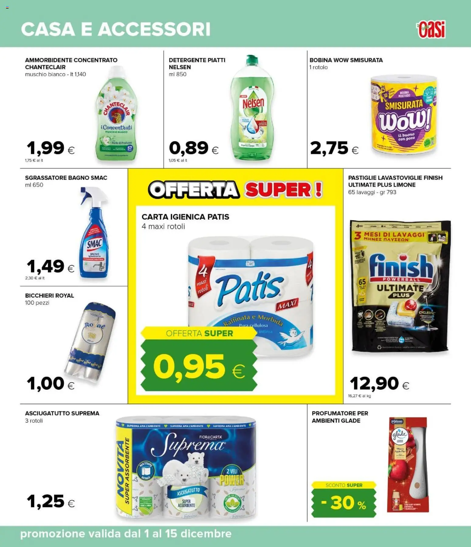 Volantino Oasi del 01.12.2025 | Pagina: 35 | Prodotti: Ammorbidente, Detergente, Asciugatutto, Bagno
