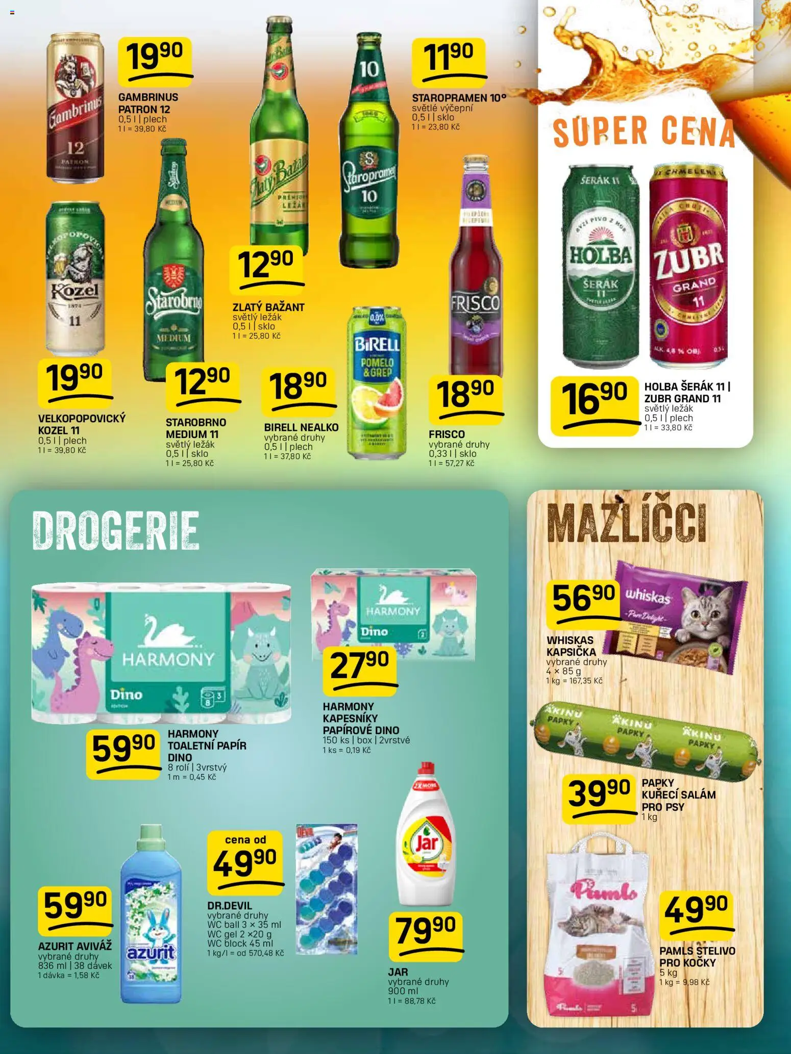 Flop leták od 15.04.2026 | Strana: 11 | Produkty: Staropramen, Birell, Toaletní papír, Gambrinus