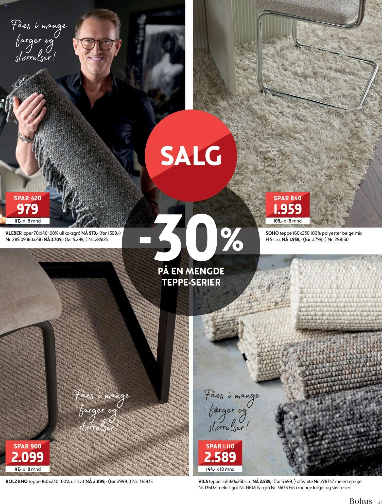 {H1} | Side: 21 | Produkter: Lys, Teppe