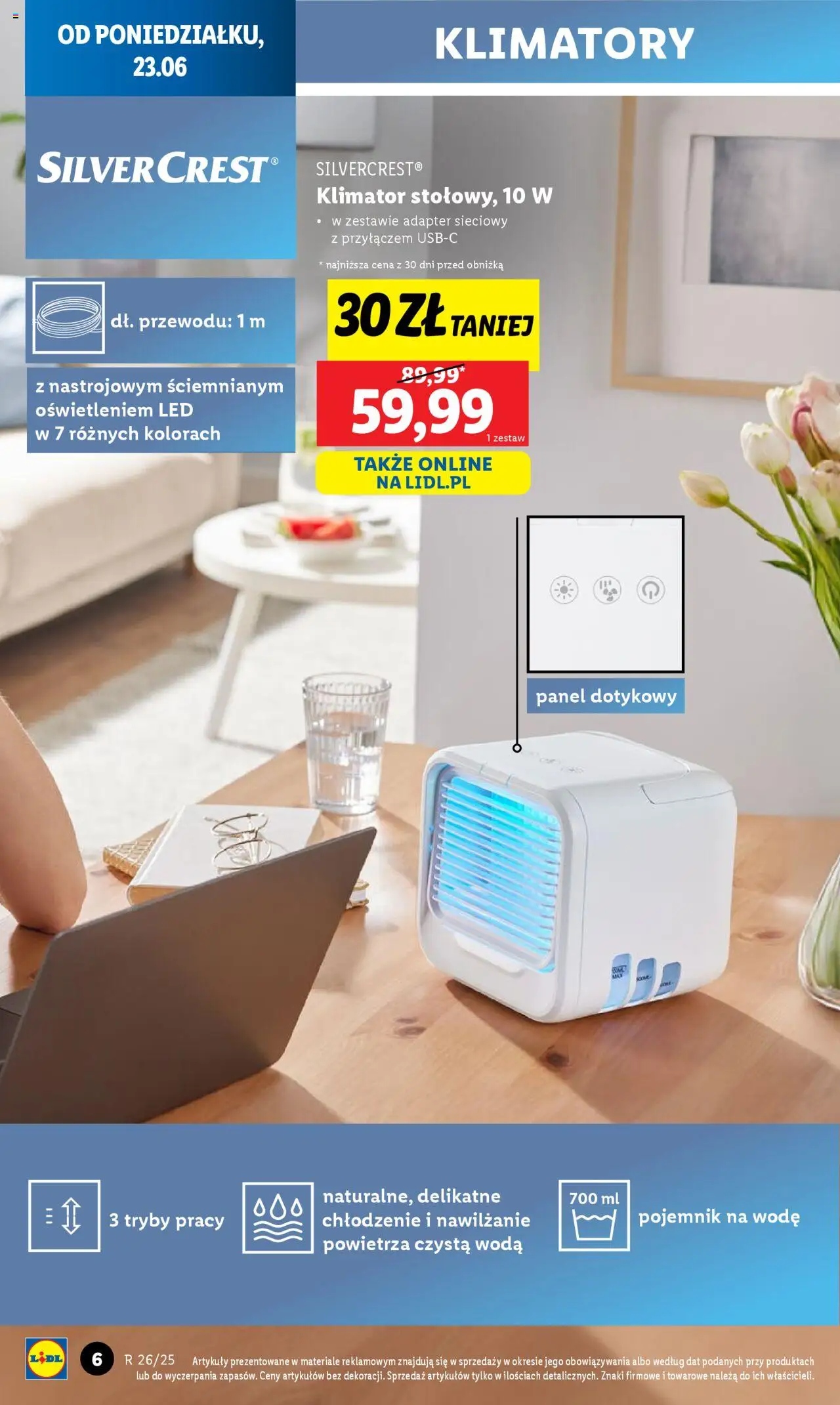 Lidl Katalog od 23.06.2025 | Strona: 6 | Produkty: Adapter, Woda