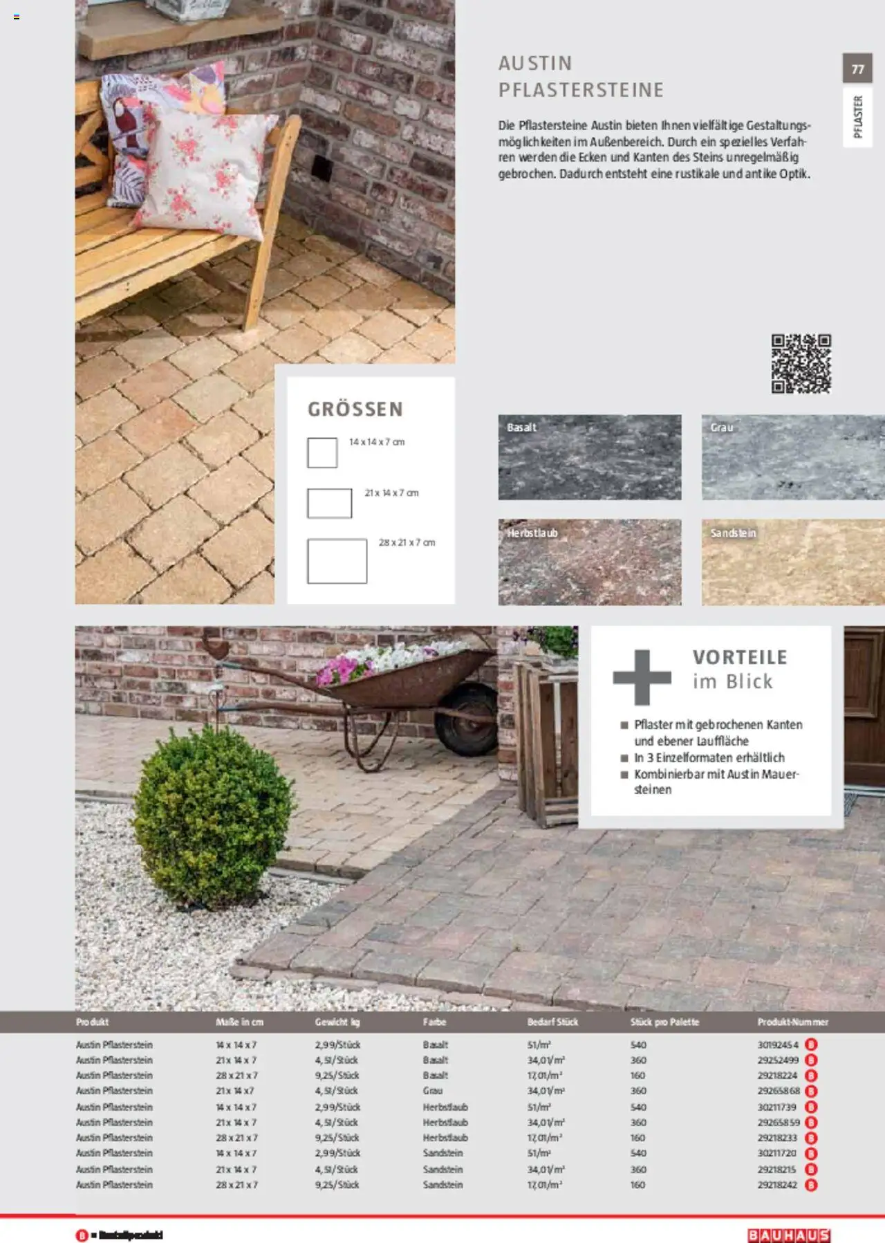 Bauhaus Gartenbaumaterialien 2025 gültig ab 11.03.2025 | Seite: 77 | Produkte: Gewicht