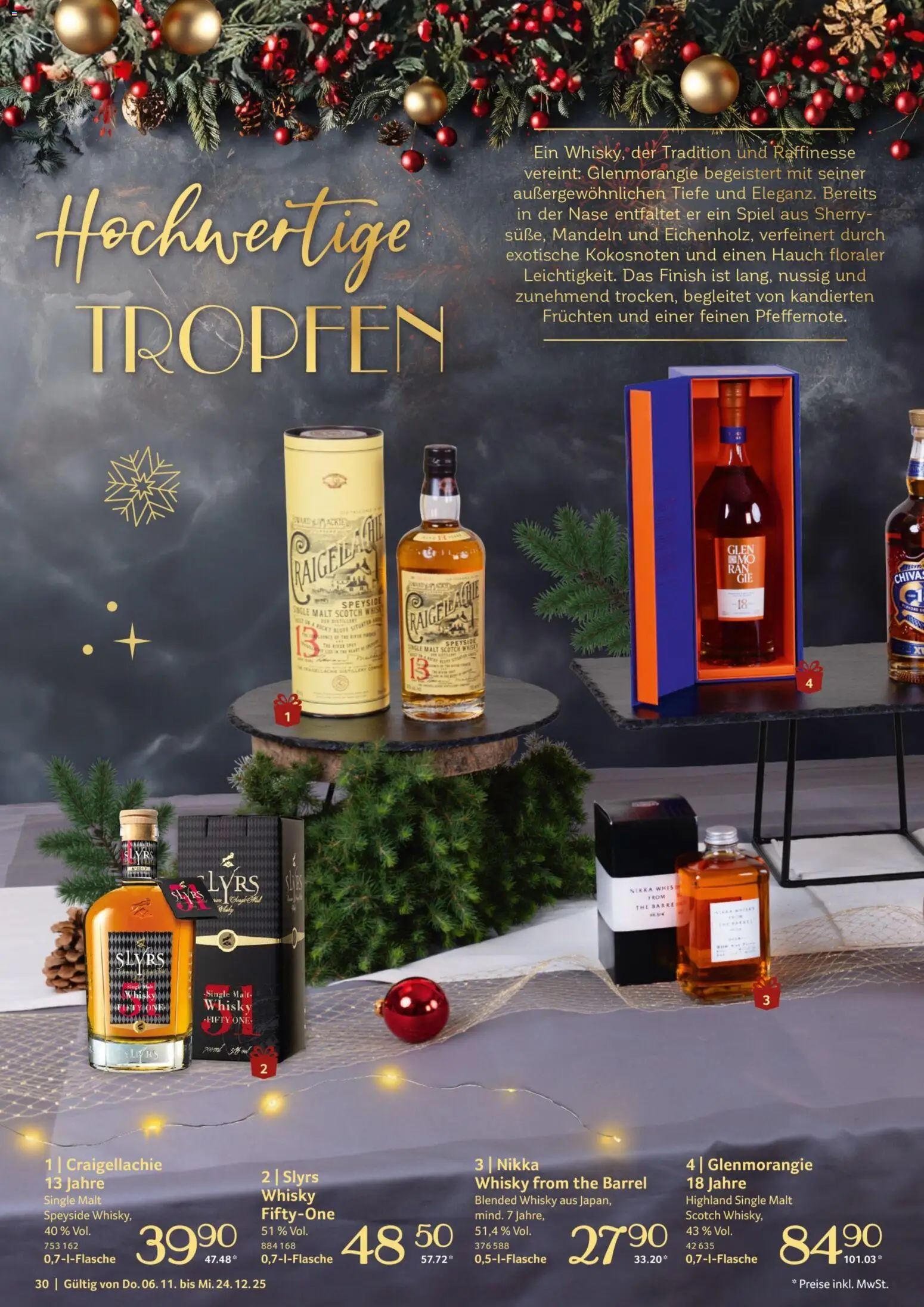 Selgros Genussmomente – gültig ab 06.10.2025 | Seite: 30 | Produkte: Spiel, Whisky, Mandeln, Finish